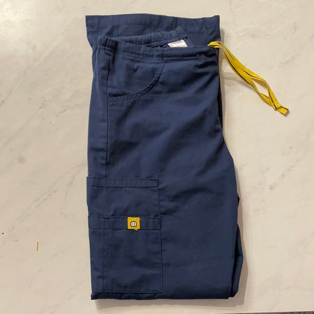 Navy Blue WonderWink Scrub Bottoms-gently used